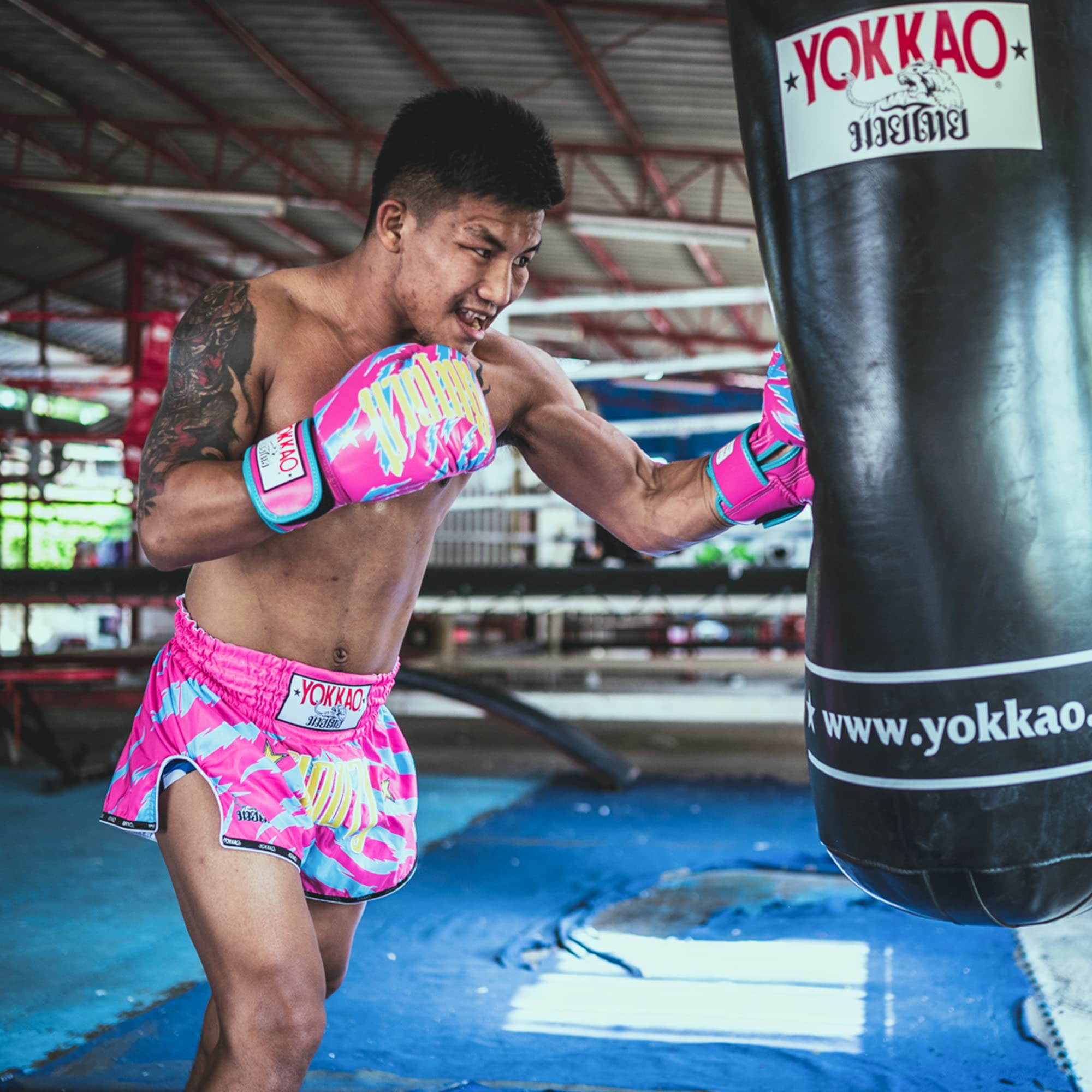 YOKKAO Muay Thai Boxing Glove - Pink Animal - 8 oz : Amazon